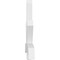 Ekena Millwork Alberta Architectural Grade PVC Gable Bracket, 96"W x 40"H x 4"D x 6"F, 10/12 Pitch GBP096X40X0406ALB00 - alternate 3